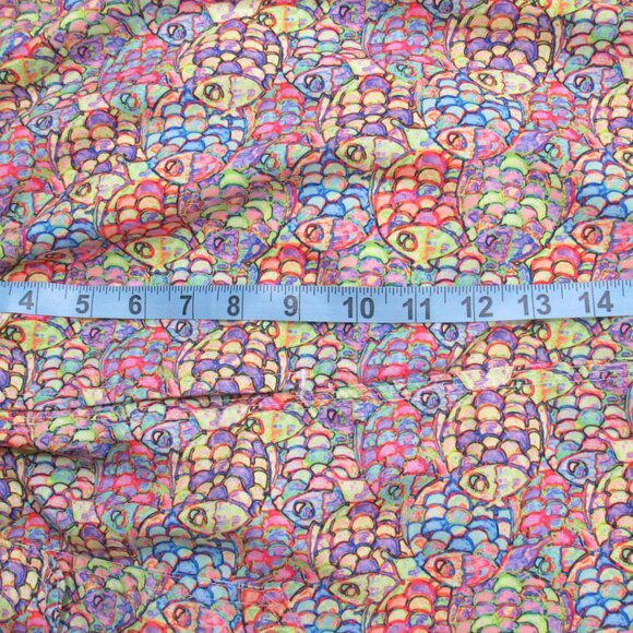 Michael's Men's Mesh Liner Swim Trunks Abstract Fish multicolored sz: 2xl - Picture 11 of 16